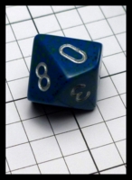Dice : Dice - 10D - Chessex Blue Speckle and Silver Numerals - POD Aug 2015